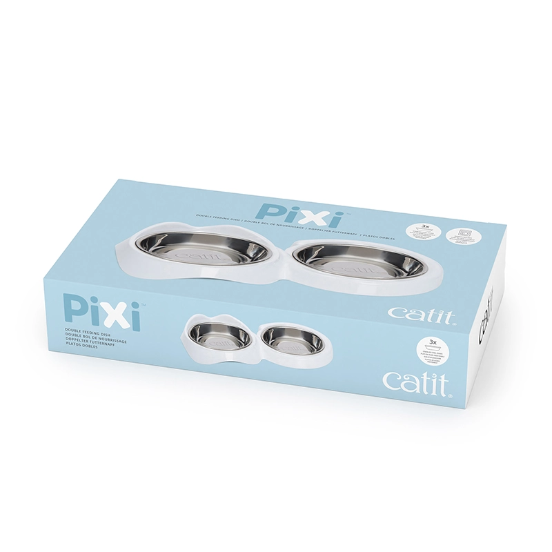 Catit Pixi Plato Doble Para Gatos