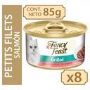 Pack 8 Unidades Fancy Feast Petits Filets Salmón 85G