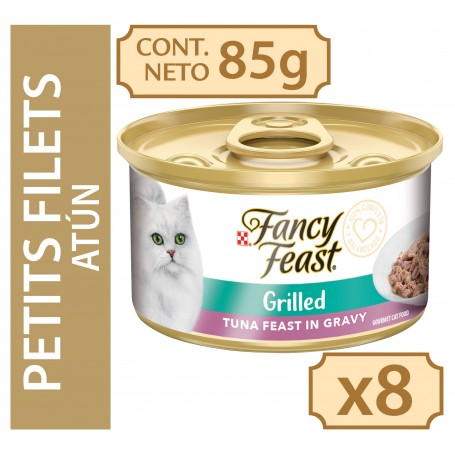 Pack 8 Unidades Fancy Feast Grilled Atún 85G