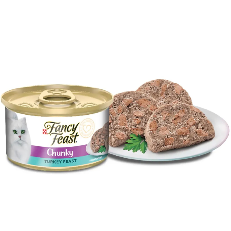 Fancy Feast Chuncky Pavo 85G