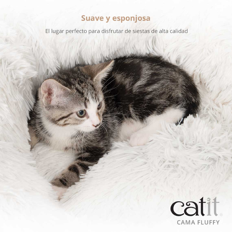 CATIT FLUFFY BED DARK GREY - CAMA MULLIDA GATO