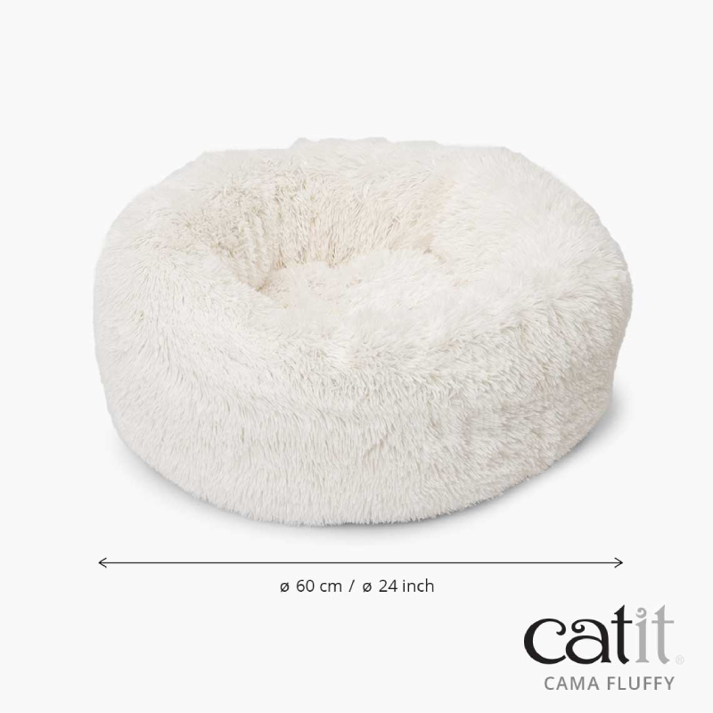 CATIT FLUFFY BED DARK GREY - CAMA MULLIDA GATO