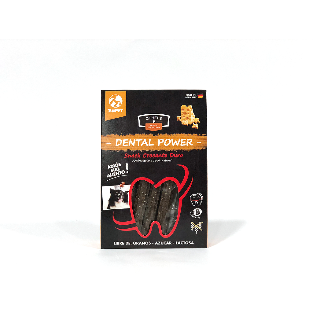 Qchefs Dental Power Dog Snack Crocante Duro 72G
