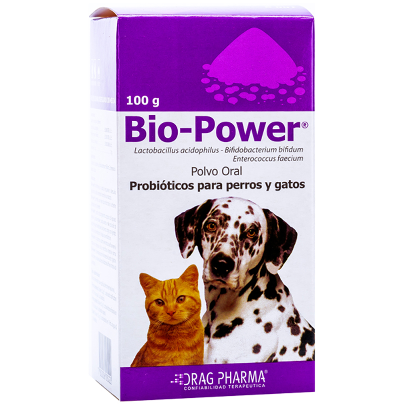 Bio-Power Probióticos Para Perros Y Gatos 100Gr
