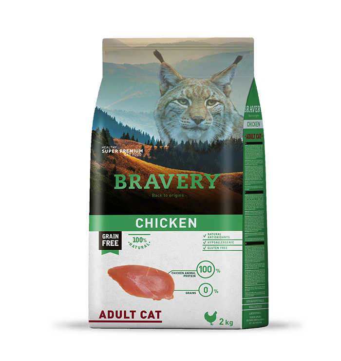 Bravery Adult Cat Chicken 2Kg