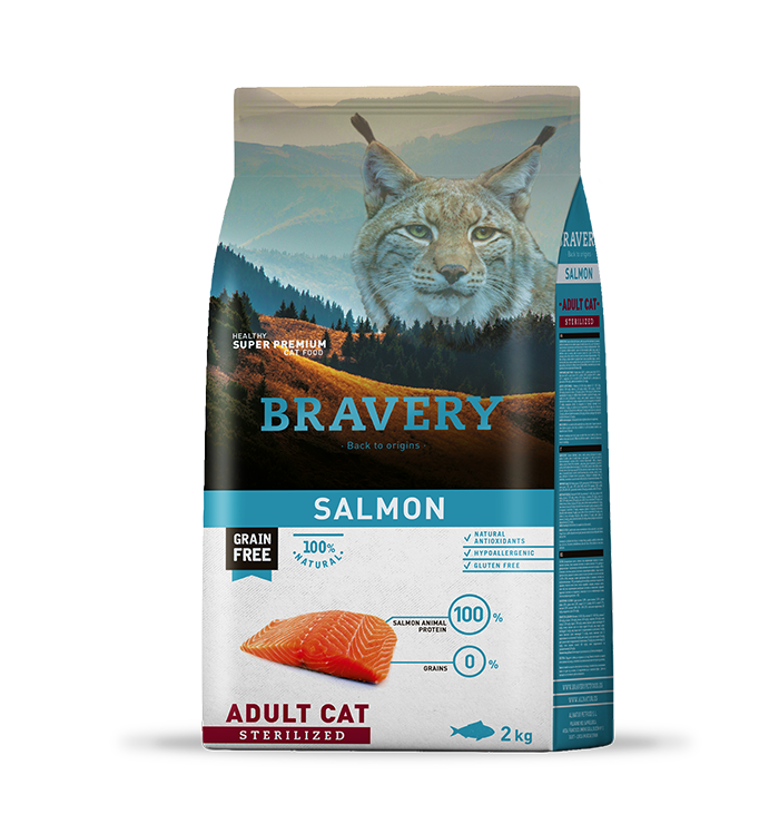 Bravery Adult Cat Sterilized Salmon 2Kg