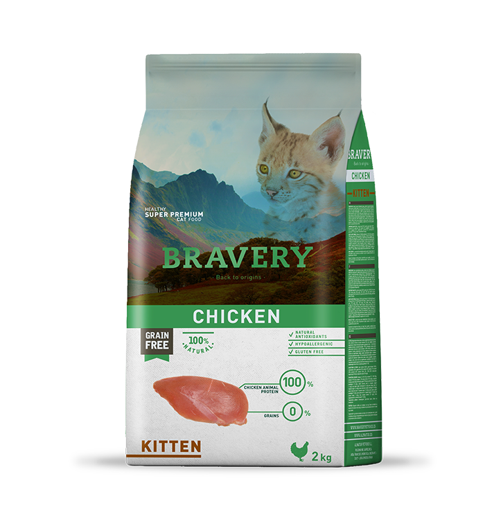 Bravery Kitten Chicken 2Kg