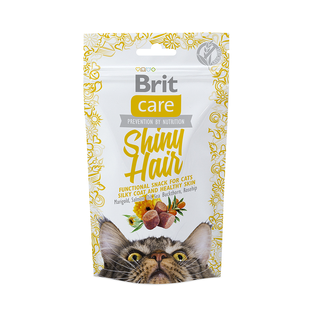 Brit Care Shiny Hair Snack Cat 50G