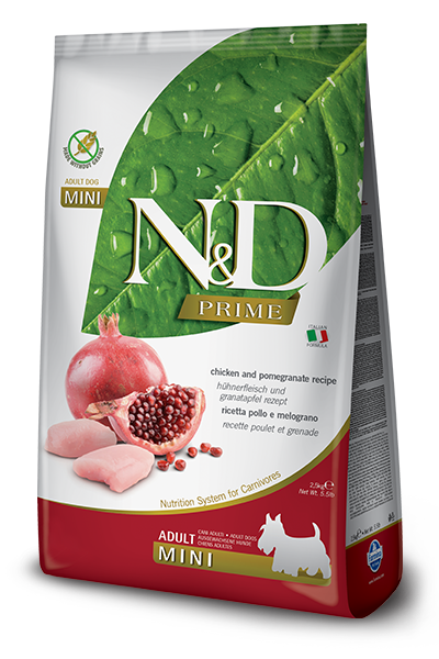 N&amp;D Adulto Dog Mini Breed Pollo Y Granada 2.5Kg