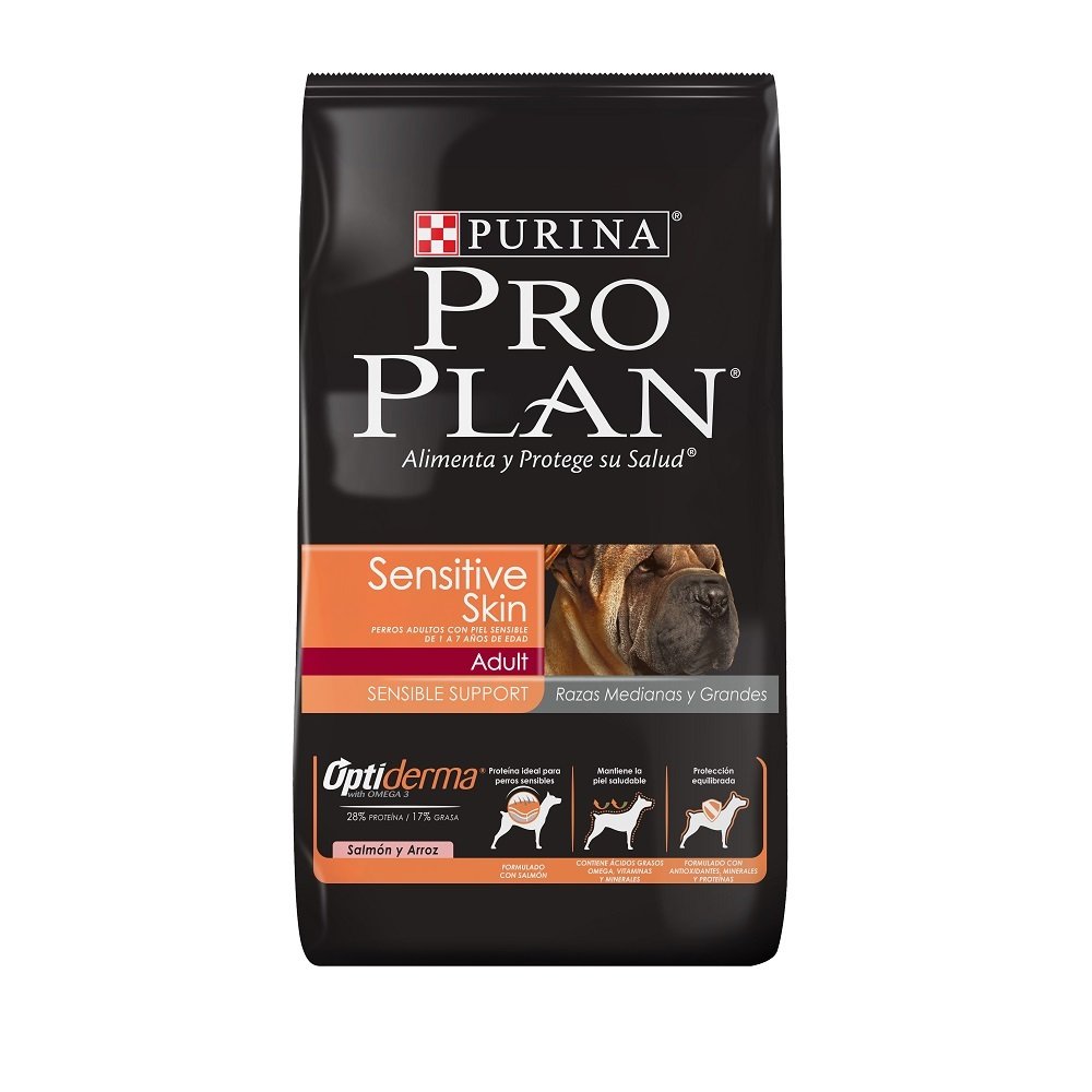 Pro Plan Sensitive Skin Dog Adult Razas Medianas Y Grandes 15Kg