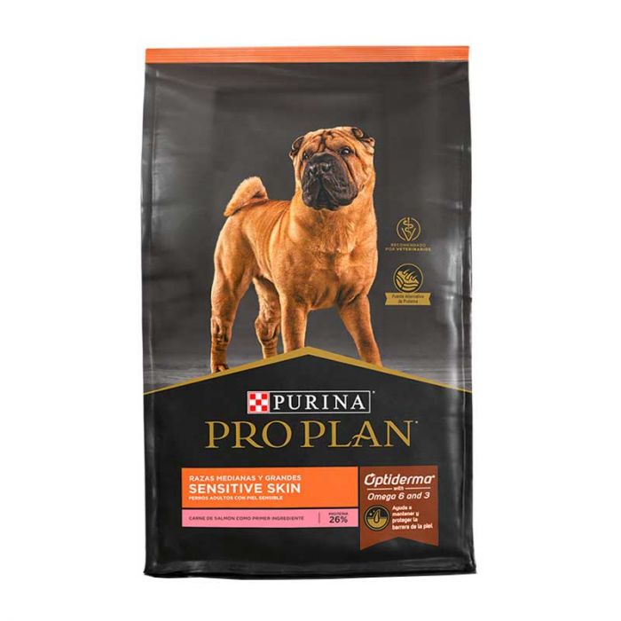 Pro Plan Sensitive Skin Dog Adult Razas Medianas Y Grandes 12Kg