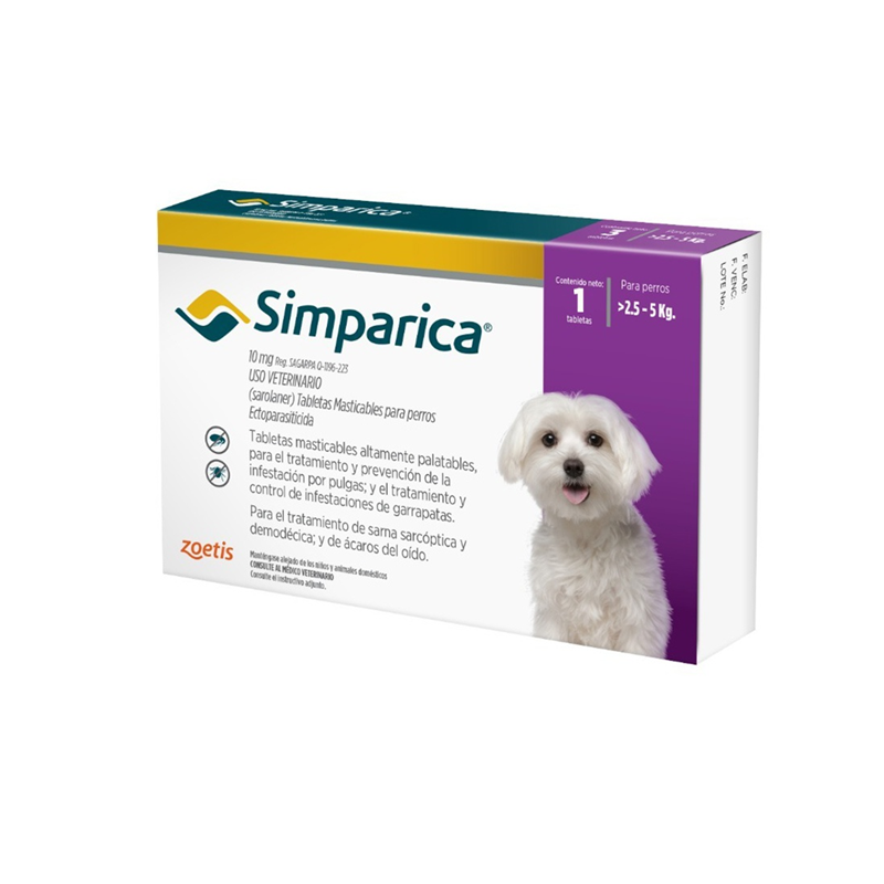 Simparica 10Mg 2.5 A 5Kg 1Comp