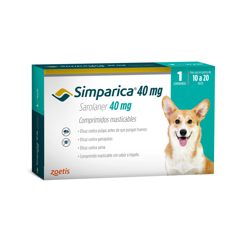 Simparica 40Mg 10 A 20Kg 1Comp