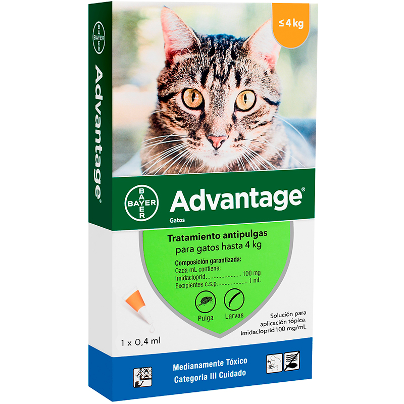 Advantage Antiparasitario Externo Gato Hasta 4Kg