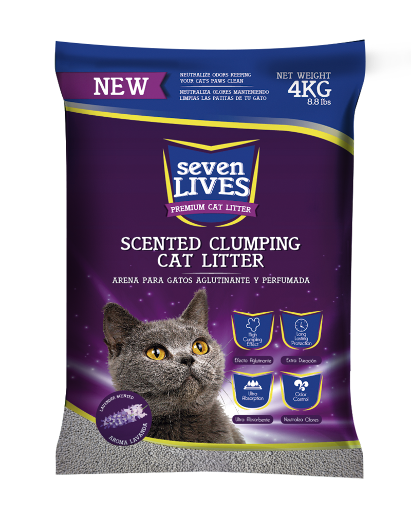 Seven Lives Arena Aglutinante Y Perfumada 4Kg