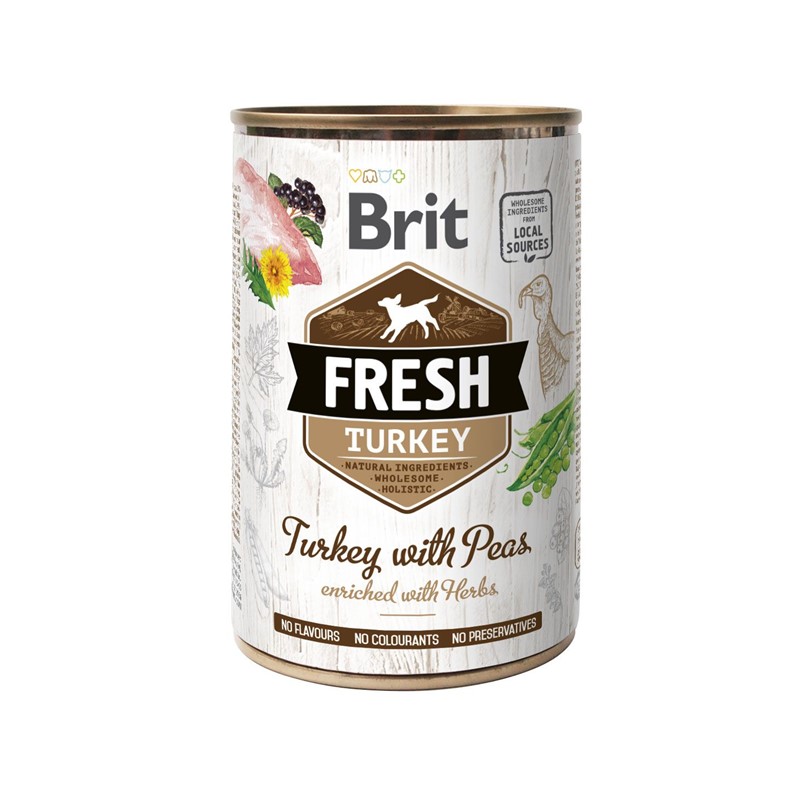 Brit Pate Fresh Turkey - Pavo Con Guisante Dog 400G