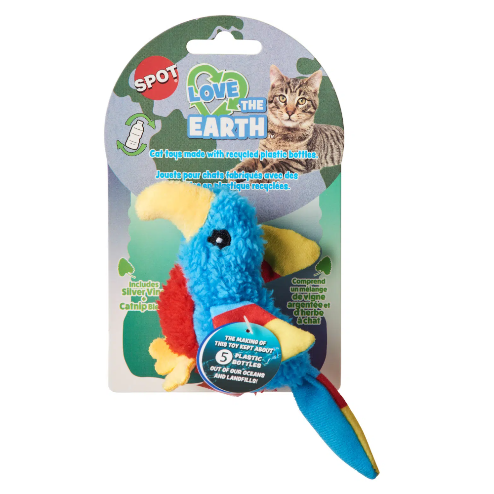 Spot Peluche Perico Con Catnip Para Gatos