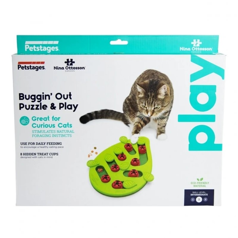 Nina Ottosson Cat Buggin Out - Juguete Interactivo Para Gatos