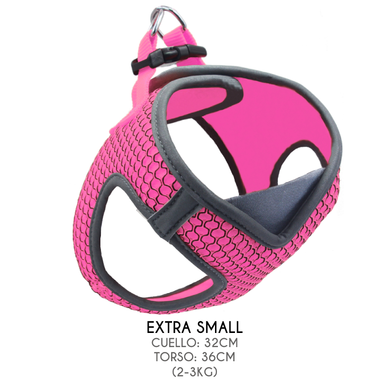 Doco V-Neck Arnes Reflectante Rosado