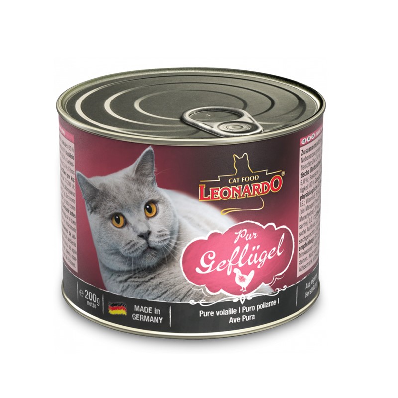 Leonardo Enlatado Geflugel Adult Cat Rico En Ave 200G