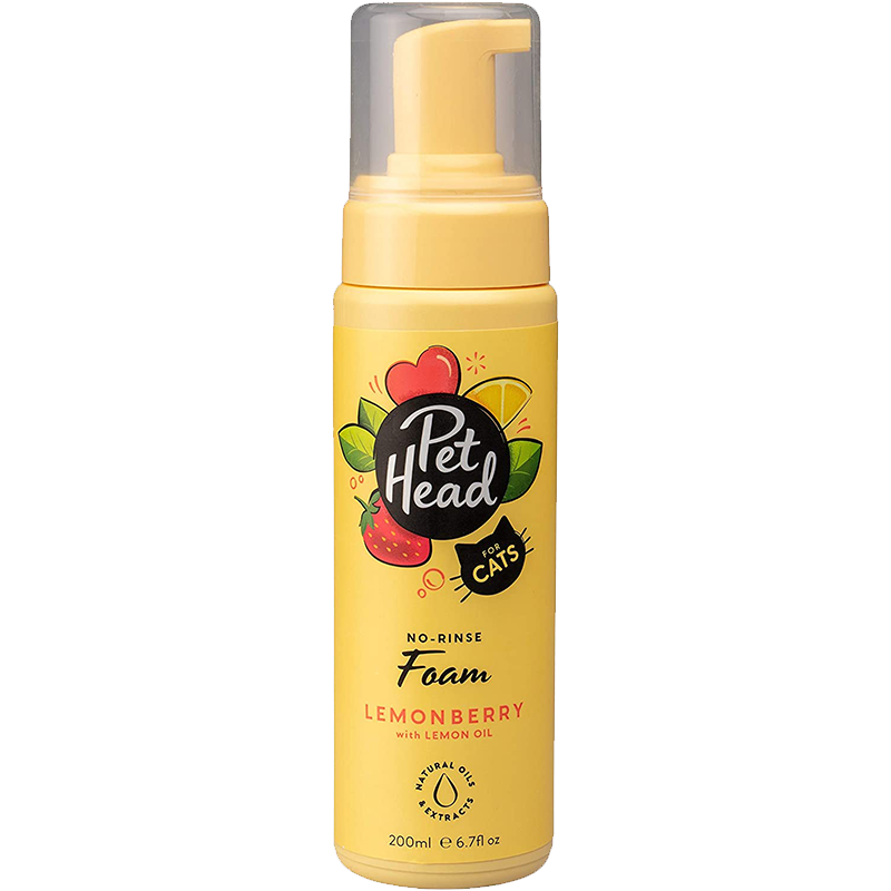 Pet Head Foam Lemon Berry - Shampoo En Seco Gatos 200Ml