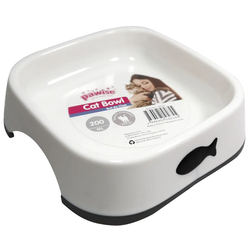 Pawise Cat Bowl - Plato Para Gato 200Ml