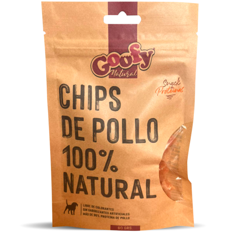Goofy Chips de Pollo Snack Perro 60gr