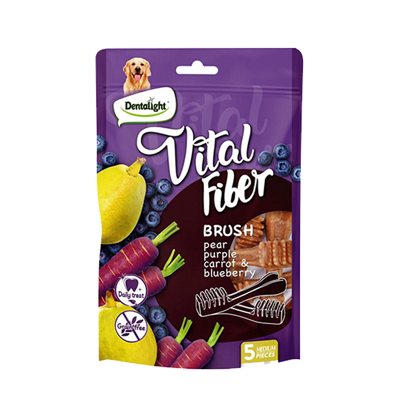 Dentalight Vital Fiber Brush - Snack Para Perro 80G