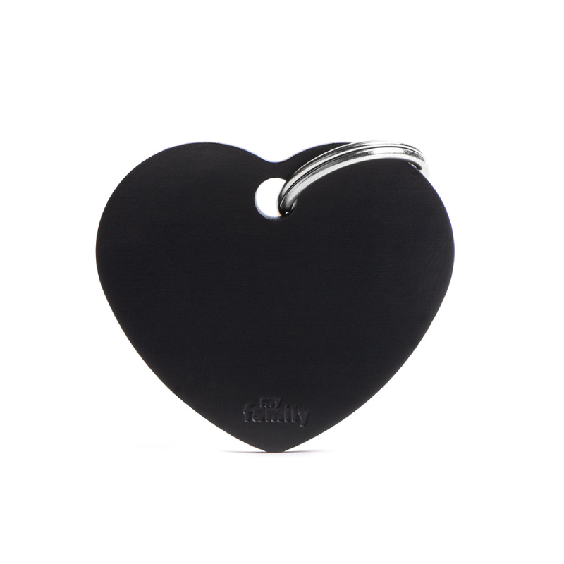 Myfamily Placa De Identificacion Heart Large