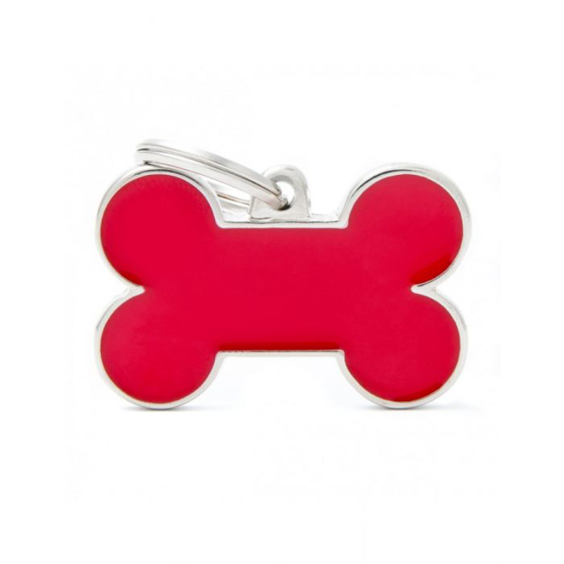 Myfamily Placa De Identificacion Hueso Handmade Large