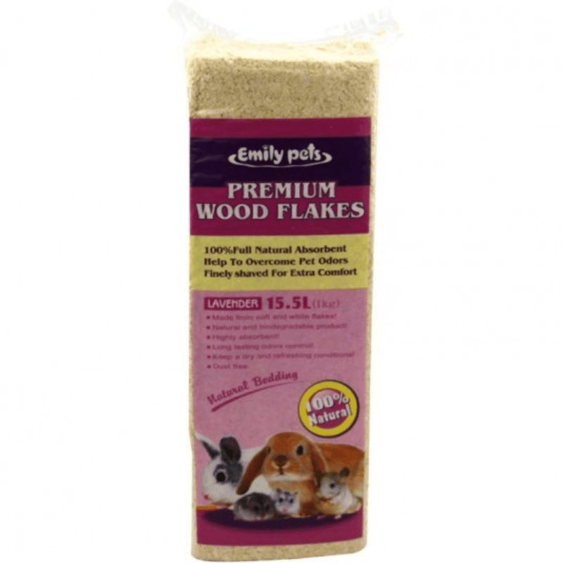 Emily Pets Premium Wood Flakes - Viruta de Pino Aroma 1KG