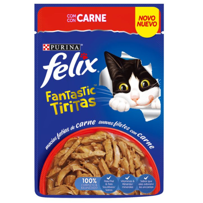 Felix Fantastic Tiritas de Carne 85G