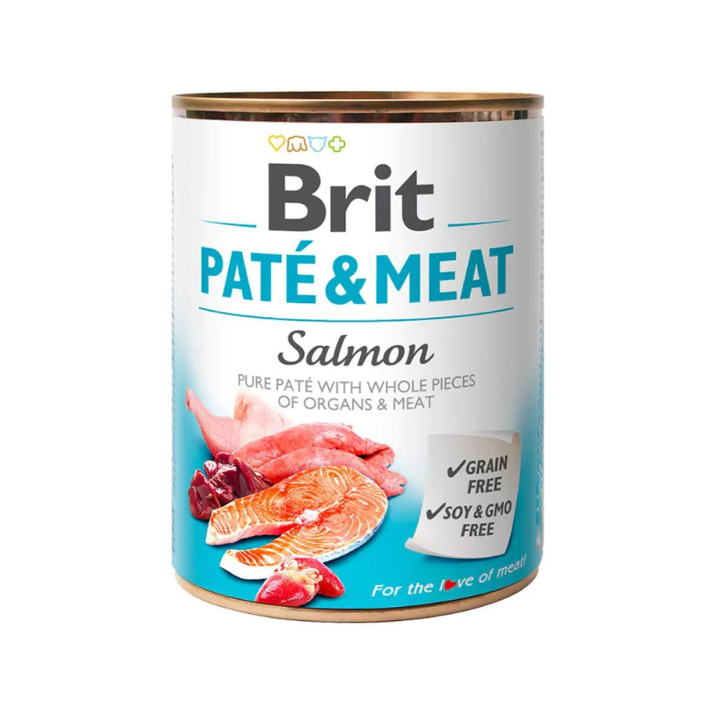 Brit Pate &amp; Meat Salmón Dog 800G