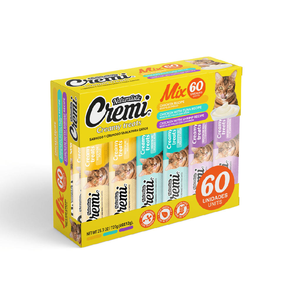 Naturalistic Cremi - Snack Gato 60 Unidades