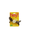 Hey! Bola De Ratán Natural Con Pluma Juguete Para Gatos