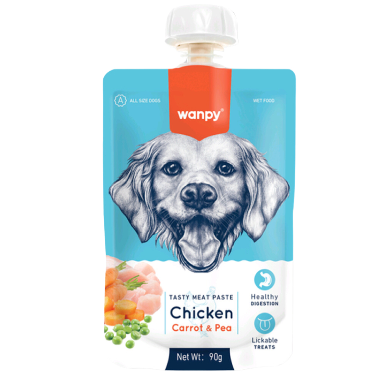 Wanpy Tasty Meat Paste Dog - Pasta Sabor A Pollo 90G
