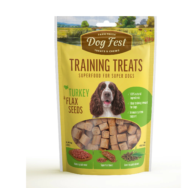 Dog Fest Training Snack Pavo y Semillas de Linaza Perro 90G