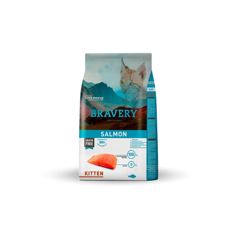 Bravery Kitten Salmon 2kg