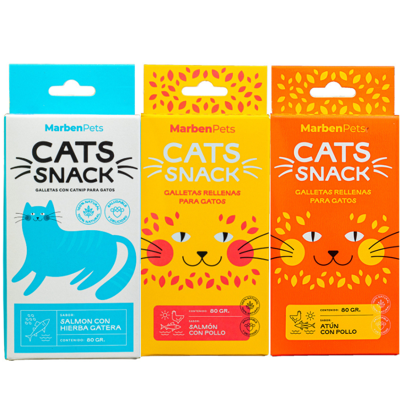 Pack 3X2 Marben Cats Snack Variados 80G