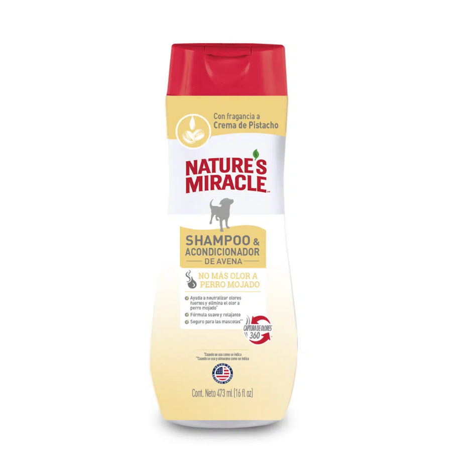 Natures Miracle Shampoo y Acondicionador Avena Pistacho 473ML