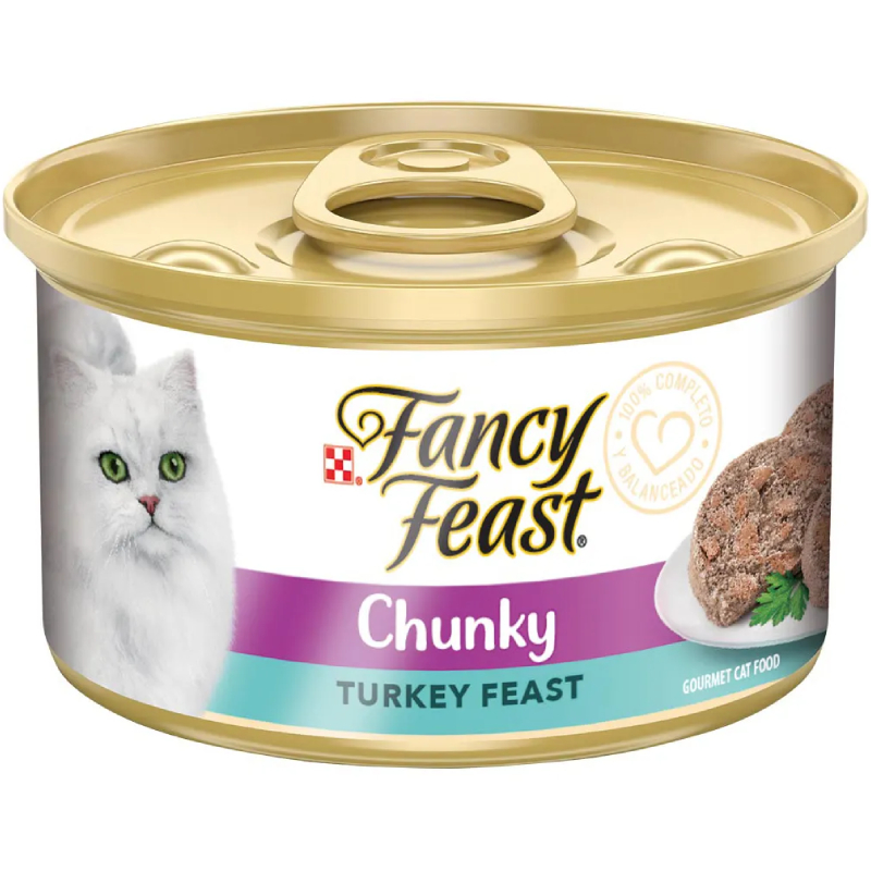 Pack 8 Unidades Fancy Feast Terrine Pavo 85G