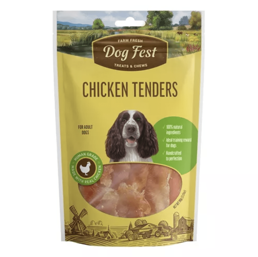 Dog Fest Chicken Tenders Snack Perro 90G