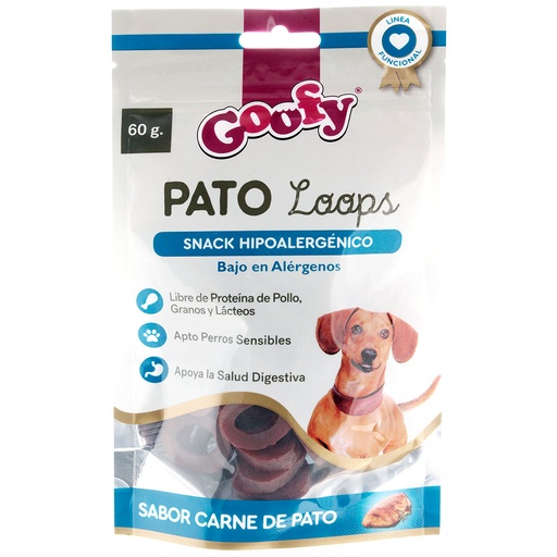 [825] Goofy Pato Loops Snack Dog 60G