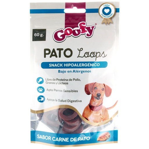 GOOFY PATO LOOPS SNACK DOG 60G