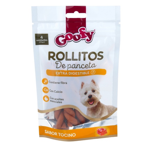 Goofy Rollitos De Panceta Snack Dog 70G