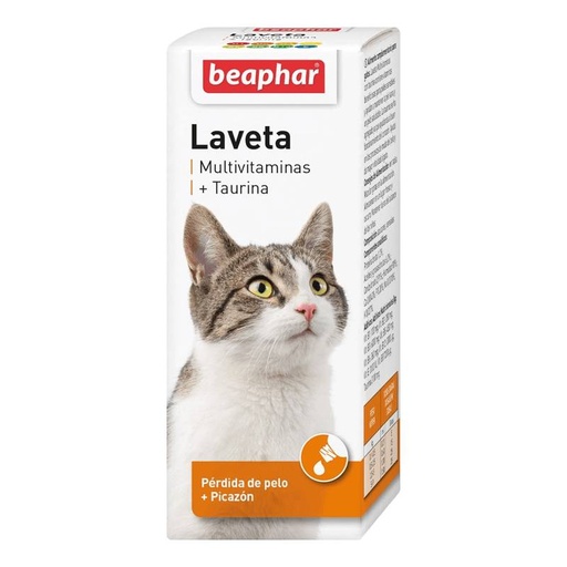 [106] Beaphar Laveta Multivitaminas  Taurina Gato 50Ml