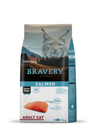 [187] Bravery Adult Cat Salmon 7Kg