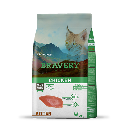 [208] Bravery Kitten Chicken 2Kg