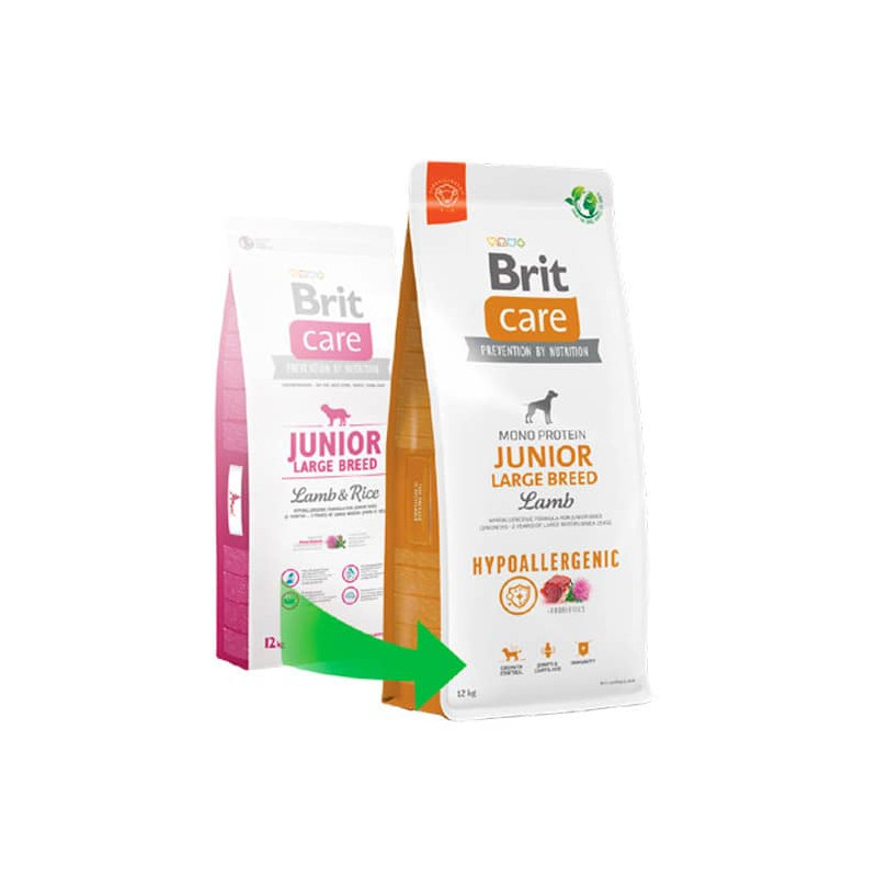 Brit care junior 2025 large breed lamb rice