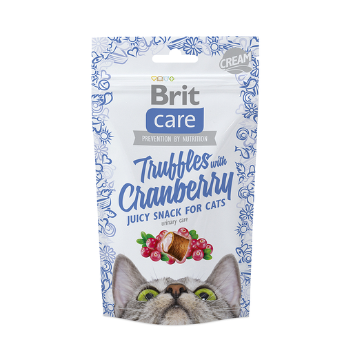 BRIT CARE TRUFFLES WITH CRANBERRY SNACK CAT 50G